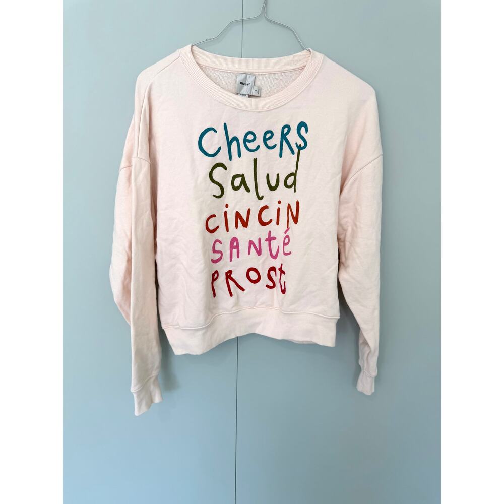 JORDAN NICKSON x ANTHROPOLOGIE Cheers Graphic Sweatshirt - Picture 2 of 8